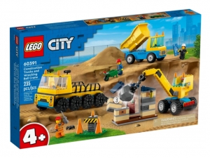 LEGO® City 60391 - Stavebná dodávka a demolačný žeriav
