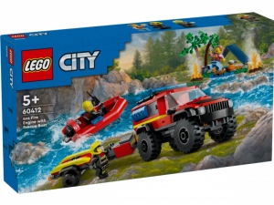 LEGO® City 60412 - Hasičské auto 4x4 a záchranný čln